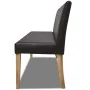 Kunstlederbank 139,5 cm dunkelbraun von vidaXL, Bänke für Hallen und Lager - Ref: Foro24-241347, Preis: 220,22 €, Rabatt: %