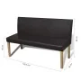 Kunstlederbank 139,5 cm dunkelbraun von vidaXL, Bänke für Hallen und Lager - Ref: Foro24-241347, Preis: 220,22 €, Rabatt: %