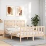 Bettgestell mit Massivholzkopfteil 120x200 cm von vidaXL, Betten und Lattenroste - Ref: Foro24-3192551, Preis: 120,81 €, Raba...