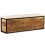 Aufbewahrungsbank mit 3 Schubladen aus massivem Mangoholz, 120 x 30 x 40 cm von vidaXL, Bänke für Hallen und Lager - Ref: For...