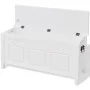Baroque-style white MDF storage bench by vidaXL, Benches for halls and storage - Ref: Foro24-242646, Price: 160,64 €, Discoun...