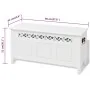 Baroque-style white MDF storage bench by vidaXL, Benches for halls and storage - Ref: Foro24-242646, Price: 160,64 €, Discoun...