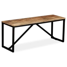 Solid mango wood bench 110x35x45 cm by vidaXL, Benches for halls and storage - Ref: Foro24-244902, Price: 105,63 €, Discount: %