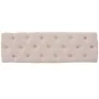 Solid wood and cream white linen bench 110x38x48 cm by vidaXL, Benches for halls and storage - Ref: Foro24-245359, Price: 112...