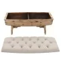 Solid wood and fabric storage bench 103x51x44 cm by vidaXL, Benches for halls and storage - Ref: Foro24-245767, Price: 211,54...