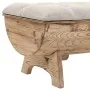 Solid wood and fabric storage bench 103x51x44 cm by vidaXL, Benches for halls and storage - Ref: Foro24-245767, Price: 211,54...