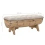 Solid wood and fabric storage bench 103x51x44 cm by vidaXL, Benches for halls and storage - Ref: Foro24-245767, Price: 211,54...