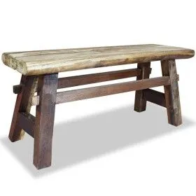 Recycled solid wood bench 100x28x43 cm by vidaXL, Benches for halls and storage - Ref: Foro24-244497, Price: 189,67 €, Discou...