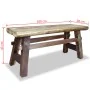 Recycled solid wood bench 100x28x43 cm by vidaXL, Benches for halls and storage - Ref: Foro24-244497, Price: 189,67 €, Discou...