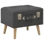 Dark gray fabric storage stool 40 cm by vidaXL, Benches for halls and storage - Ref: Foro24-247520, Price: 51,76 €, Discount: %
