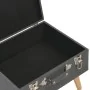 Dark gray fabric storage stool 40 cm by vidaXL, Benches for halls and storage - Ref: Foro24-247520, Price: 51,76 €, Discount: %