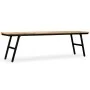 Recycled teak and steel bench 160x35x45 cm by vidaXL, Benches for halls and storage - Ref: Foro24-245412, Price: 176,70 €, Di...