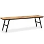 Recycled teak and steel bench 160x35x45 cm by vidaXL, Benches for halls and storage - Ref: Foro24-245412, Price: 176,70 €, Di...