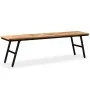 Recycled teak and steel bench 160x35x45 cm by vidaXL, Benches for halls and storage - Ref: Foro24-245412, Price: 176,70 €, Di...