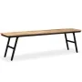 Recycled teak and steel bench 160x35x45 cm by vidaXL, Benches for halls and storage - Ref: Foro24-245412, Price: 176,70 €, Di...