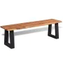 Bank aus massivem Akazienholz, 145 cm von vidaXL, Bänke für Hallen und Lager - Ref: Foro24-245687, Preis: 167,88 €, Rabatt: %