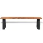 Bank aus massivem Akazienholz, 145 cm von vidaXL, Bänke für Hallen und Lager - Ref: Foro24-245687, Preis: 167,88 €, Rabatt: %