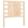 Bed frame with solid wood headboard 90x200 cm by vidaXL, Beds and slatted bases - Ref: Foro24-3192801, Price: 101,75 €, Disco...