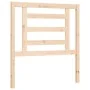 Bed frame with solid wood headboard 90x200 cm by vidaXL, Beds and slatted bases - Ref: Foro24-3192866, Price: 87,16 €, Discou...