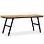 Recycled teak and steel bench 110x35x45 cm by vidaXL, Benches for halls and storage - Ref: Foro24-245411, Price: 137,37 €, Di...