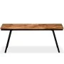 Recycled teak and steel bench 110x35x45 cm by vidaXL, Benches for halls and storage - Ref: Foro24-245411, Price: 137,37 €, Di...