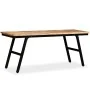 Recycled teak and steel bench 110x35x45 cm by vidaXL, Benches for halls and storage - Ref: Foro24-245411, Price: 137,37 €, Di...
