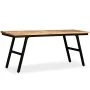 Recycled teak and steel bench 110x35x45 cm by vidaXL, Benches for halls and storage - Ref: Foro24-245411, Price: 137,37 €, Di...