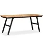 Recycled teak and steel bench 110x35x45 cm by vidaXL, Benches for halls and storage - Ref: Foro24-245411, Price: 137,37 €, Di...