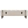 Solid wood and steel storage bench 111x34x37 cm by vidaXL, Benches for halls and storage - Ref: Foro24-245763, Price: 151,37 ...