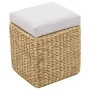 Bench with 2 gray seagrass ottomans by vidaXL, Benches for halls and storage - Ref: Foro24-246105, Price: 169,94 €, Discount: %