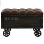 Solid wood storage bench synthetic leather 80.5x41x50cm by vidaXL, Benches for halls and storage - Ref: Foro24-245768, Price:...