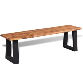 Solid acacia wood bench 160 cm by vidaXL, Benches for halls and storage - Ref: Foro24-245688, Price: 199,20 €, Discount: %