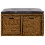 Bank mit 2 Seegras-Körben 71x40x42 cm braun von vidaXL, Bänke für Hallen und Lager - Ref: Foro24-246118, Preis: 130,63 €, Rab...