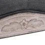Dark gray linen and solid wood bench 110x38x48 cm by vidaXL, Benches for halls and storage - Ref: Foro24-245360, Price: 113,1...