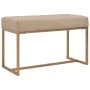 Banco 80 cm terciopelo beige de vidaXL, Bancos para recibidores y almacenamiento - Ref: Foro24-247559, Precio: 89,61 €, Descu...