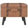 Storage stools 3 pieces brown synthetic leather by vidaXL, Benches for halls and storage - Ref: Foro24-247533, Price: 163,93 ...