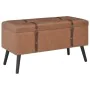 Storage stools 3 pieces brown synthetic leather by vidaXL, Benches for halls and storage - Ref: Foro24-247533, Price: 163,93 ...