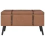 Storage stools 3 pieces brown synthetic leather by vidaXL, Benches for halls and storage - Ref: Foro24-247533, Price: 163,93 ...