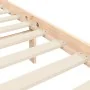 Bed frame with solid wood headboard 200x200 cm by vidaXL, Beds and slatted bases - Ref: Foro24-3192446, Price: 162,42 €, Disc...