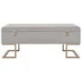 Banco con compartimento 105 cm gris de terciopelo de vidaXL, Bancos para recibidores y almacenamiento - Ref: Foro24-247573, P...