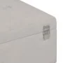 Banco con compartimento 105 cm gris de terciopelo de vidaXL, Bancos para recibidores y almacenamiento - Ref: Foro24-247573, P...