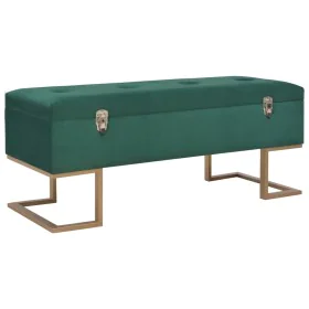 Bench with compartment 105 cm green velvet by vidaXL, Benches for halls and storage - Ref: Foro24-247570, Price: 152,40 €, Di...