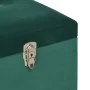 Banco con compartimento 105 cm verde de terciopelo de vidaXL, Bancos para recibidores y almacenamiento - Ref: Foro24-247570, ...