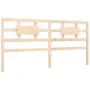 Bed frame with solid wood headboard 200x200 cm by vidaXL, Beds and slatted bases - Ref: Foro24-3192576, Price: 145,49 €, Disc...
