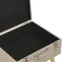 Storage stool 40 cm beige fabric by vidaXL, Benches for halls and storage - Ref: Foro24-247518, Price: 55,19 €, Discount: %