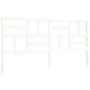 Estructura de cama con cabecero madera maciza blanco 200x200 cm de vidaXL, Camas y somieres - Ref: Foro24-3193097, Precio: 15...