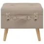 Storage stools 3 pieces beige fabric by vidaXL, Benches for halls and storage - Ref: Foro24-247524, Price: 146,11 €, Discount: %