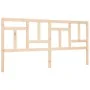 Estructura de cama con cabecero madera maciza 200x200 cm de vidaXL, Camas y somieres - Ref: Foro24-3193161, Precio: 140,01 €,...