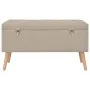 Storage stools 3 pieces beige fabric by vidaXL, Benches for halls and storage - Ref: Foro24-247524, Price: 146,11 €, Discount: %