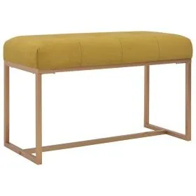 Bench 80 cm mustard velvet by vidaXL, Benches for halls and storage - Ref: Foro24-247556, Price: 89,20 €, Discount: %